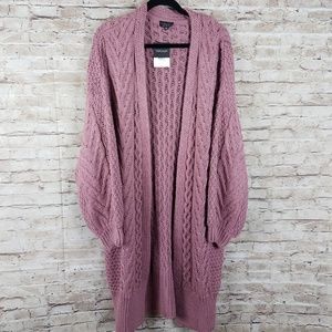 Topshop Nordstroms cardigan womens 10 pink open